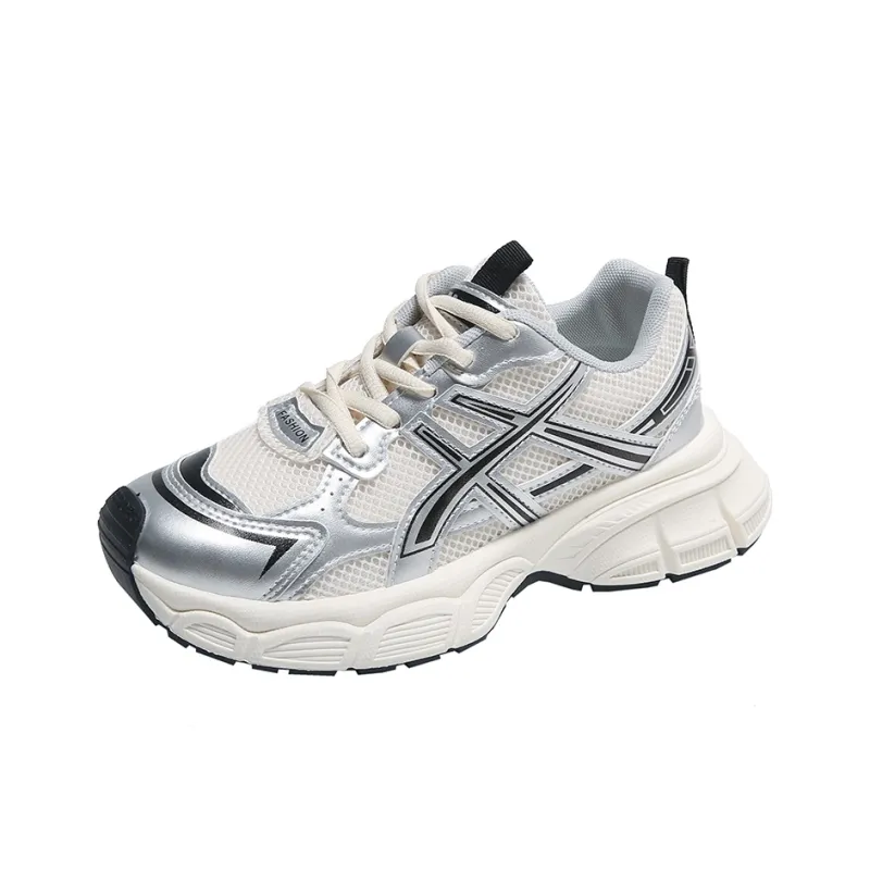 Boogie Bear Breathable Height Increase Low Top Chunky Sneakers Women's-0