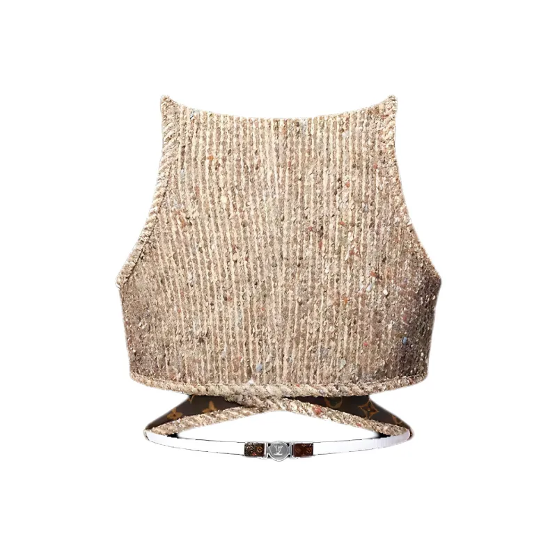 LOUIS VUITTON Lurex Tweed Crop Top-1