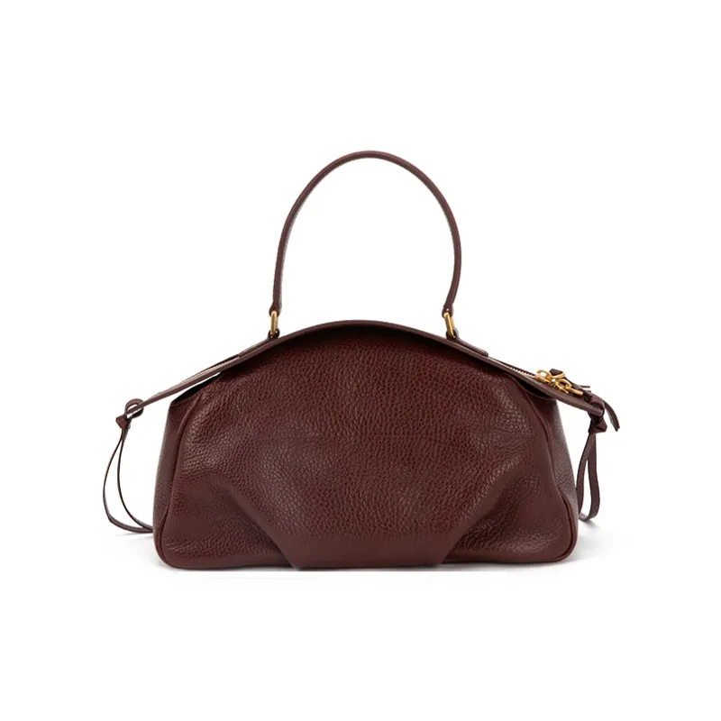 Clos Top Grain Cow Leather Handbag Trumpets Women's Benton Brown/Pine Brown/Barolo Burgundy-2