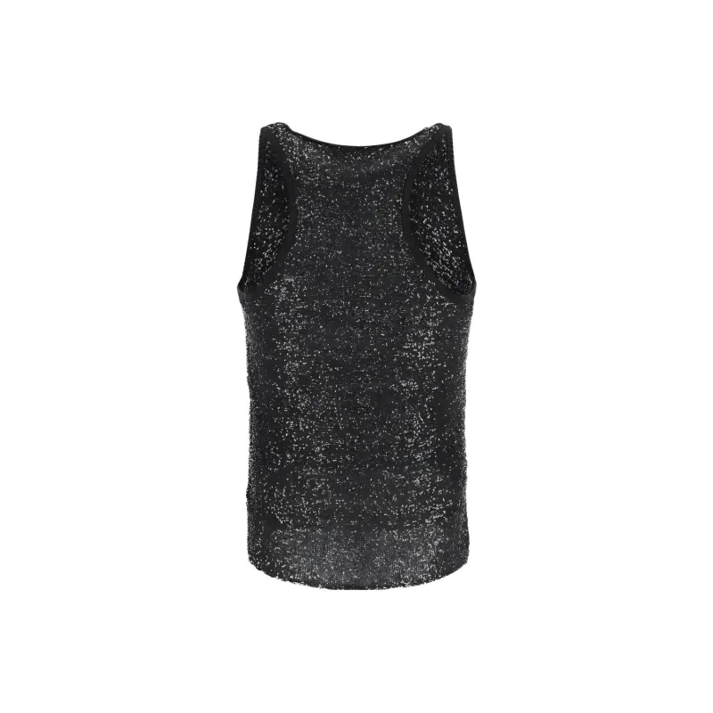 Fabiana Filippi Sequin Embellished Tank Top-1