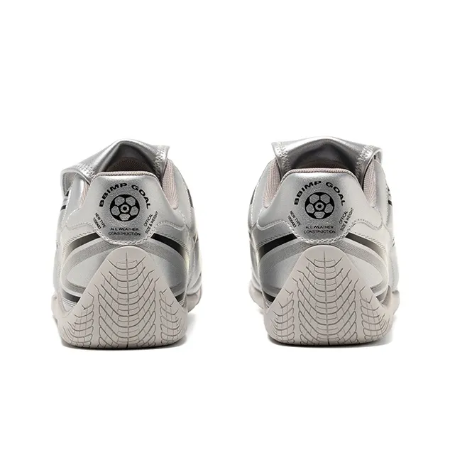 BBIMP Slip Resistant And Abrasion Resistant Coverage Low Top Casual Shoes Unisex Silver-3