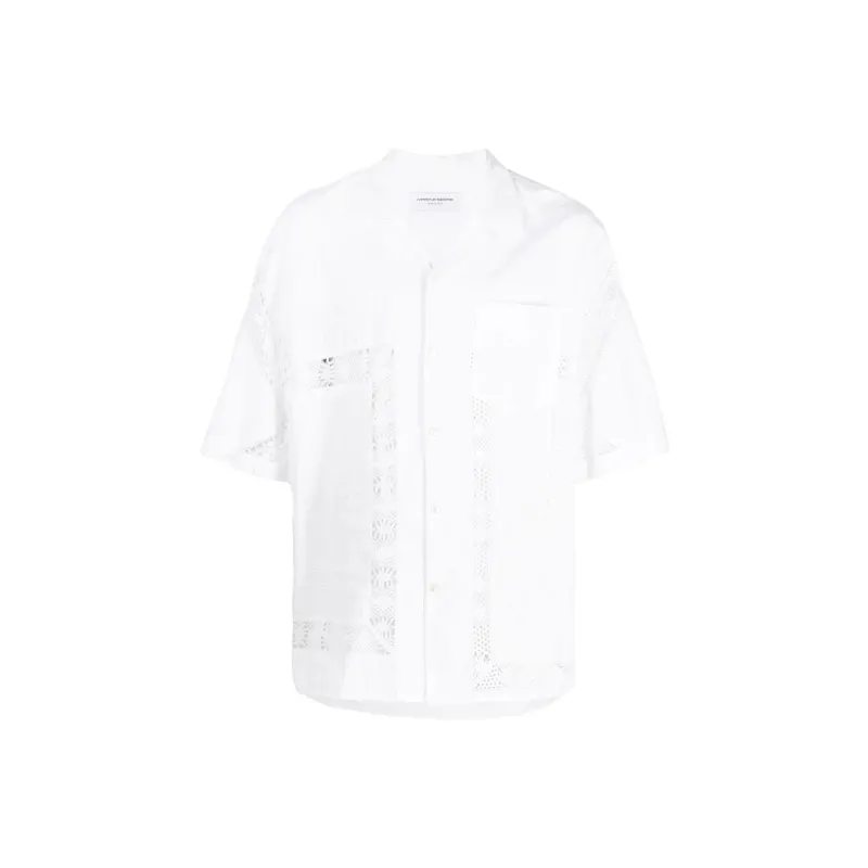 Marine Serre Shirts Men White-0