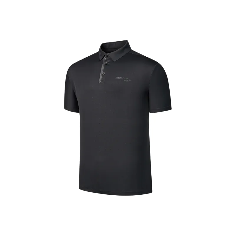 Saucony SS25 Polo Shirt Men's Jet Black-0