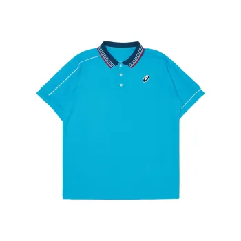 Asics Polo Shirt Men's Digital Aqua Blue
