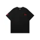 Black Red (High-Quality Heavyweight Short-Sleeved T-Shirts)