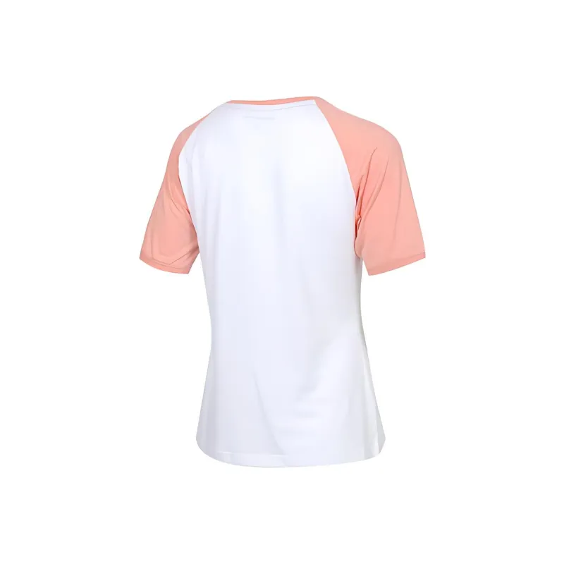 Adidas Neo T Shirts Women's White Pink-1