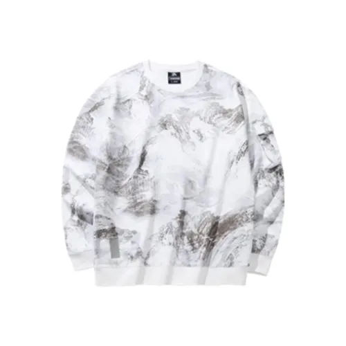 Anta Outdoor Collection Sweatshirt Men's Papyrus White/All Over Print