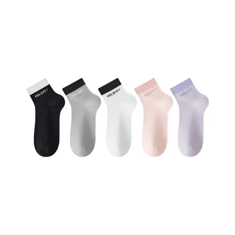 PLANDOO Mid Calf Socks Women's 5 Pack-32