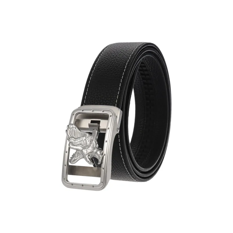 JONNY MOORE Top Grain Cow Leather Belts Men's 3.5cm-5