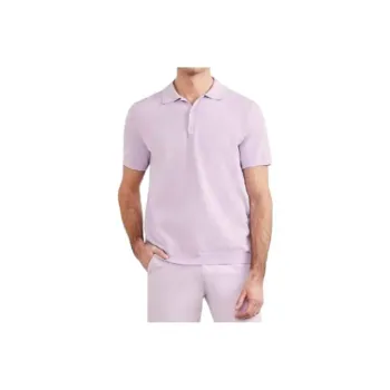 GUESS Formal Performance Sweater Polo Polo Shirt Men's Lilac