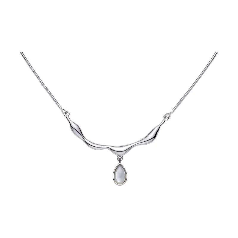 HUSSAIN S 925 Sterling Silver Gold Plated Necklaces Women's-0