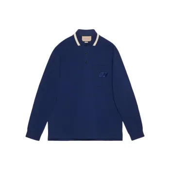GUCCI Polo Shirt Men's Dark Blue