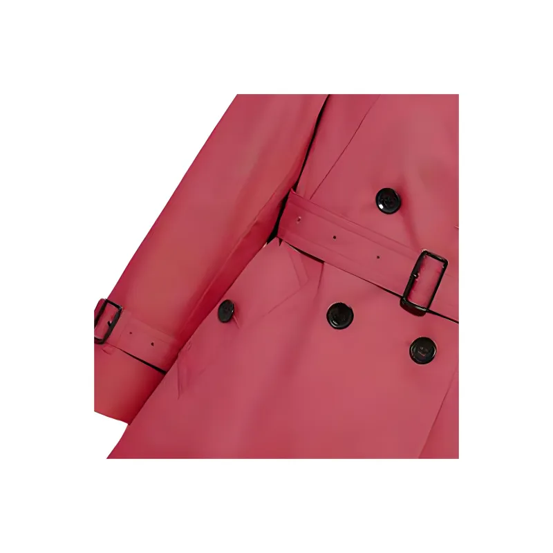 COACH SS22 Trench Coat Women's Watermelon Red-4