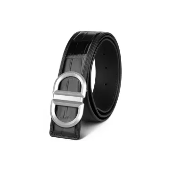 CATELLES Crocodile Leather Belts Men's 3.5cm