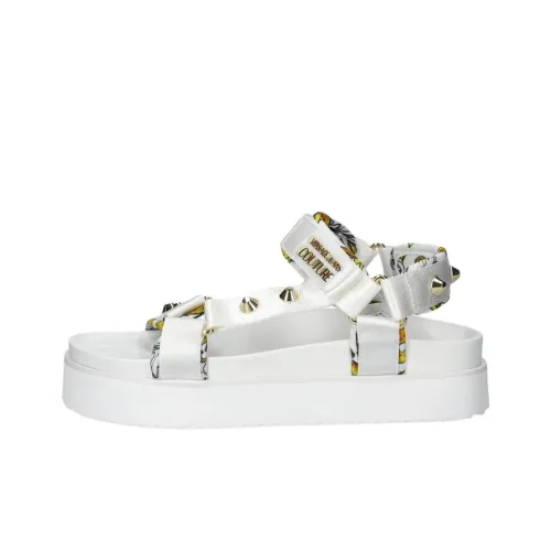 VERSACE JEANS COUTURE One Strap Sandals 4.5cm Women's White