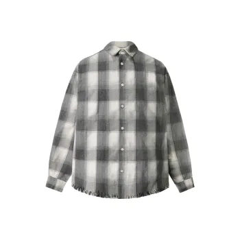 Askyurself Shirt Unisex Black White Plaid