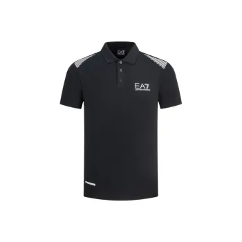 EMPORIO ARMANI EA7 SS24 Polo Shirt Men's Navy Blue