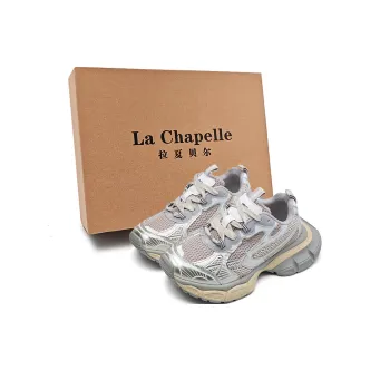 La Chapelle Cushioning, Slip Resistant, And Abrasion Resistant Low Top Chunky Sneakers Women's Champagne Gold