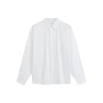 CALVIN KLEIN Simple Collection Shirt Unisex Moon White
