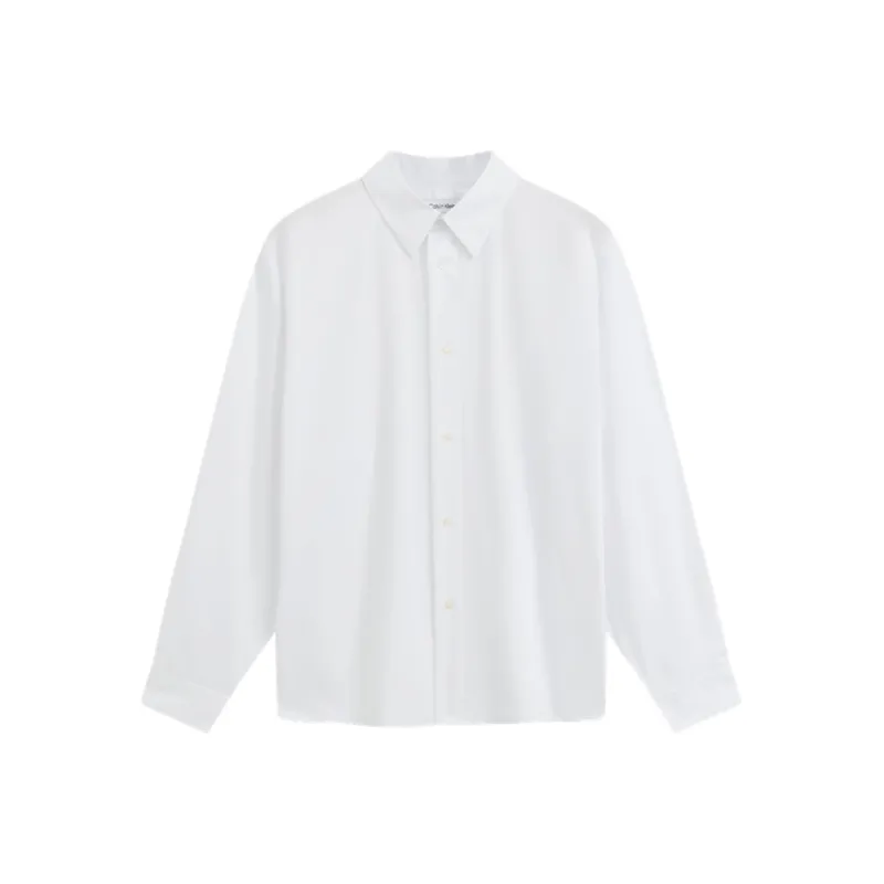 CALVIN KLEIN Simple Collection Shirt Unisex Moon White-0