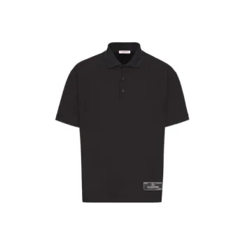 Valentino FW23 Polo Shirt Men's Black