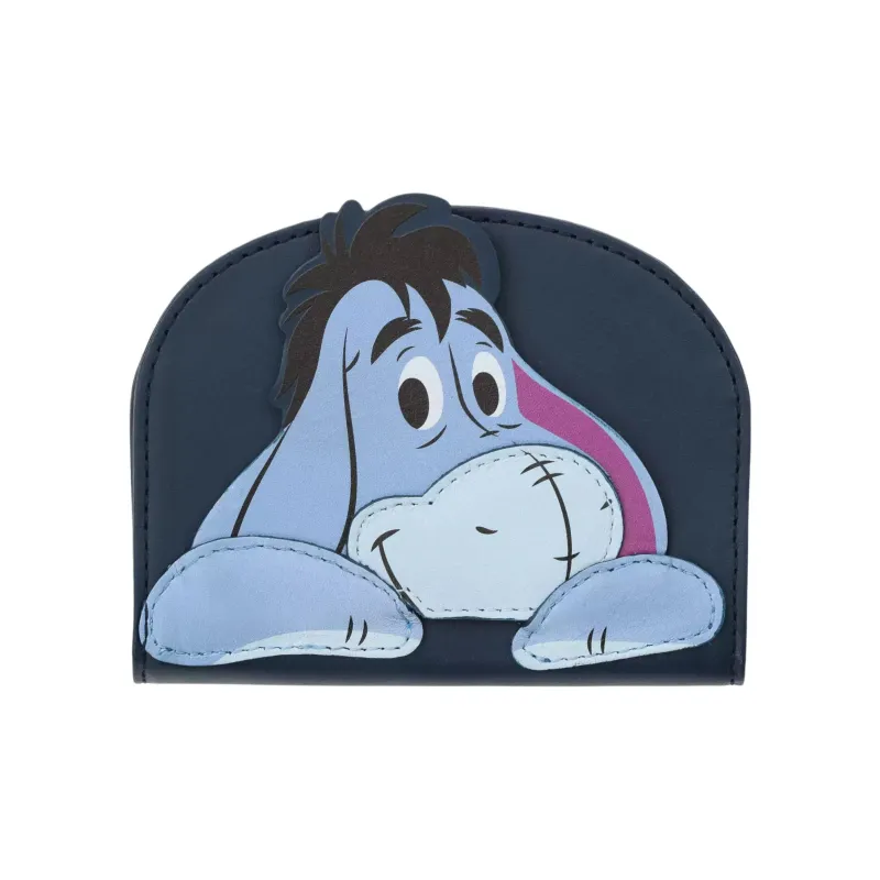 Disney Cow Leather Coin Purse Women's Light Blue & Dark Blue-0