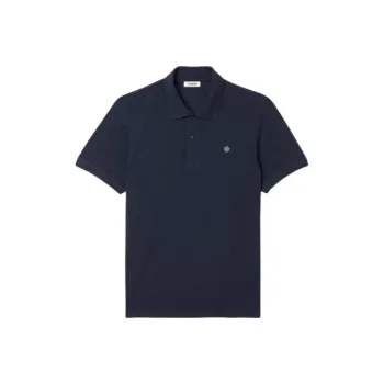 Sandro Polo Shirt With Square Cross Patch Polo Shirt Men's Marine Blue