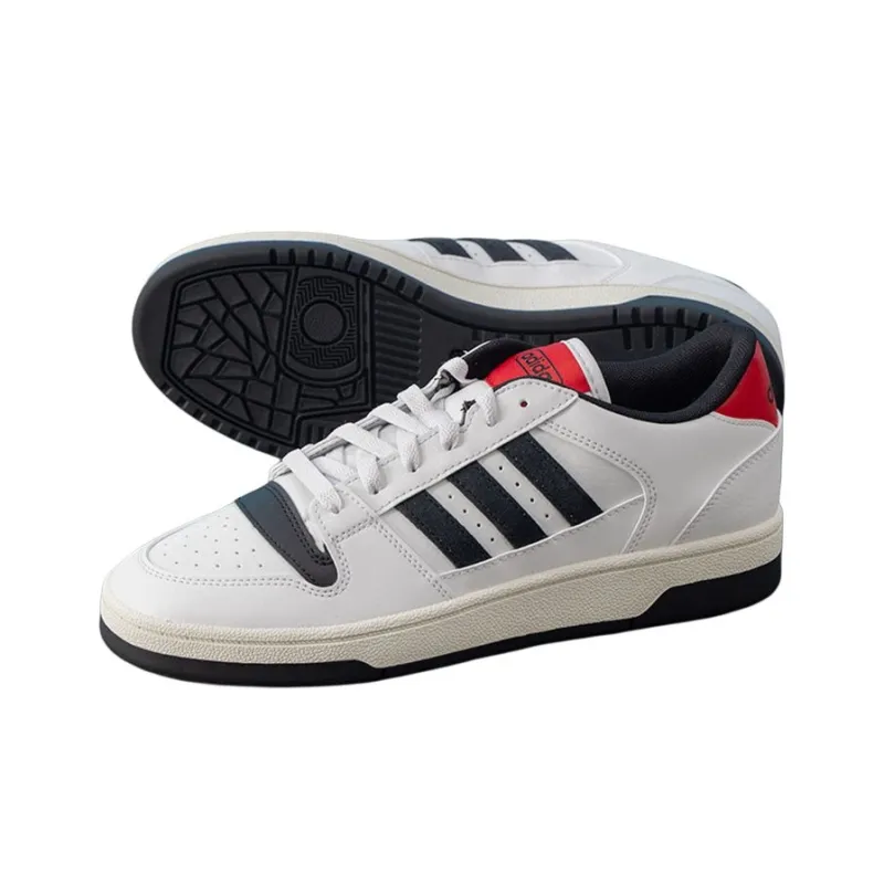 Adidas BREAK START Anti Slip Wear Resistant Low Top Skateboard Shoes Unisex White-4
