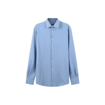 Zzegna Shirts Men Blue