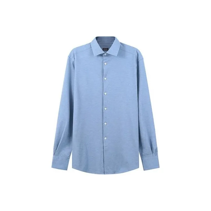 Zzegna Shirts Men Blue-0