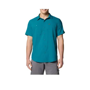 Columbia Silver Ridge Utility Lite Short Sleeve Shirt Shirt Men's River Blue