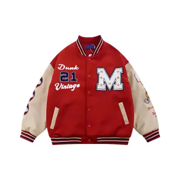 TELENT Baseball Jacket Unisex Red
