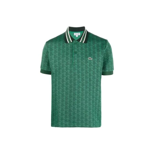 LACOSTE Monogram pattern Polo Shirt