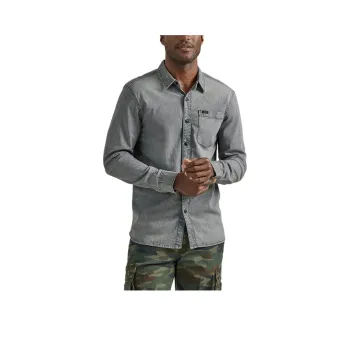 Lee Shirts Men Gray