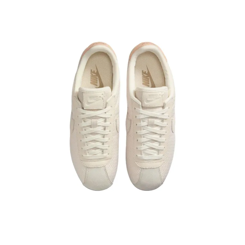Nike Cortez Anti Slip Wear Resistant Low Top Casual Running Shoes Women's White-3