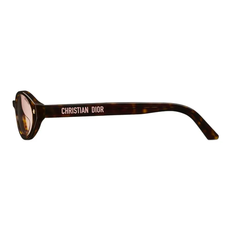 DIOR Acetate Oval Sunglasses Unisex Tortoiseshell-2