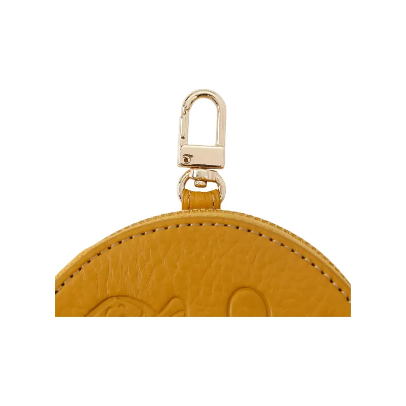 Disney Cow Leather Coin Purse Women's Yellow-4