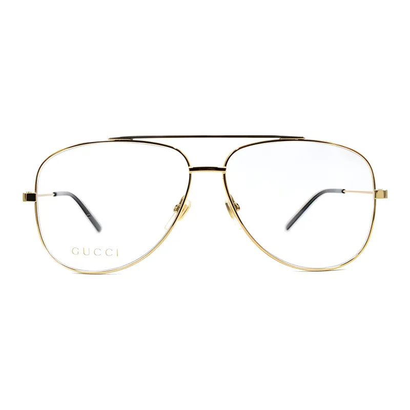 GUCCI Aviator Frame Metal Optical Frames-1