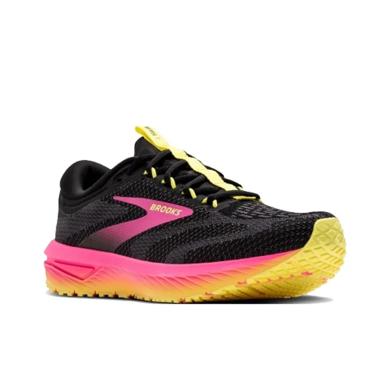 Brooks Revel 7 Cushioning, Wear Resistant Low Top Casual Running Shoes Women's Black-2