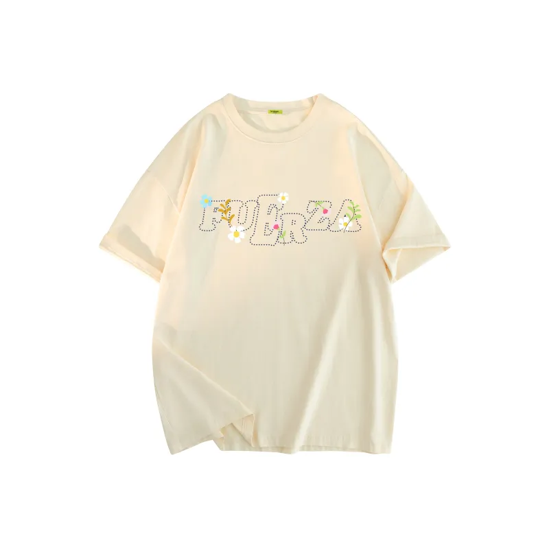 FUERZA T Shirt Unisex White With Embroidery-11