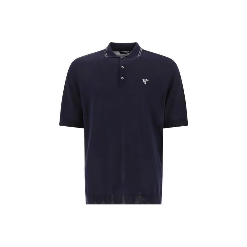 PRADA Polo Shirt Men's Navy Blue-0