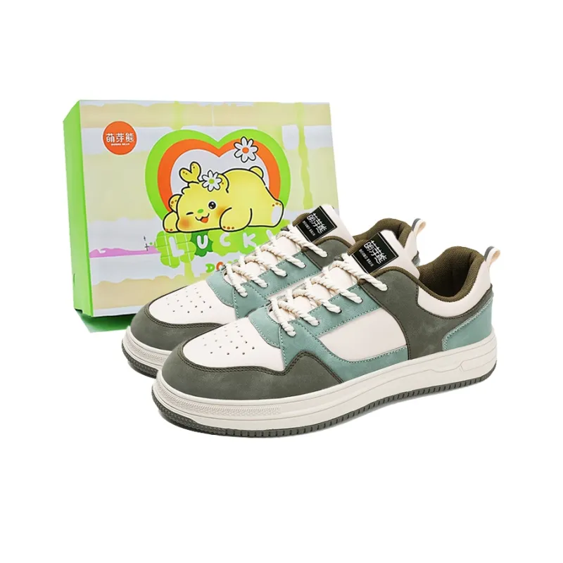Budding Bear Anti Slip And Wear Resistant Lightweight Height Increasing Low Top Skateboard Shoes Men's Box-10