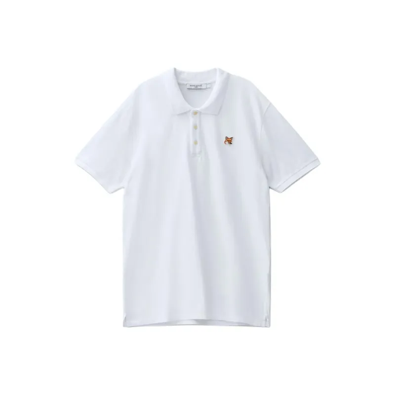 Maison Kitsune SS24 Polo Shirt Unisex White-0