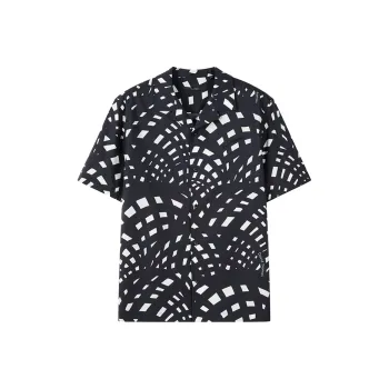 DAVID NAMAN Shirts Men Navy Blue