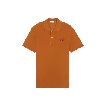 Maison Kitsune SS24 Polo Shirt Men's Tobacco