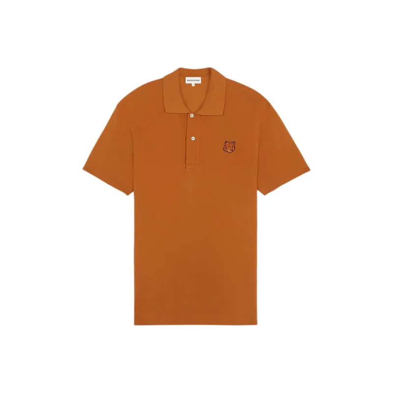 Maison Kitsune SS24 Polo Shirt Men's Tobacco-0