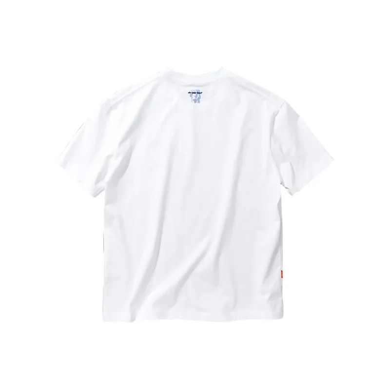 Mr.Bu T Shirts Men Moon White-1
