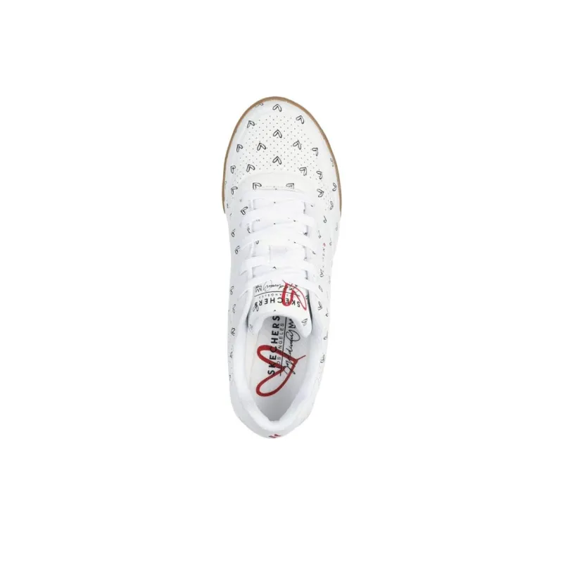 Skechers Low Top Skateboard Shoes Women's White-2