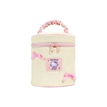 Sanrio Hello Kitty Polyester Bucket Bag Makeup Bag Women's Ecru