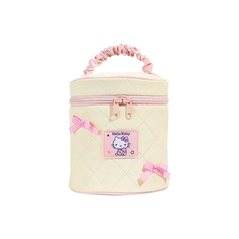 Sanrio Hello Kitty Polyester Bucket Bag Makeup Bag Women's Ecru-0